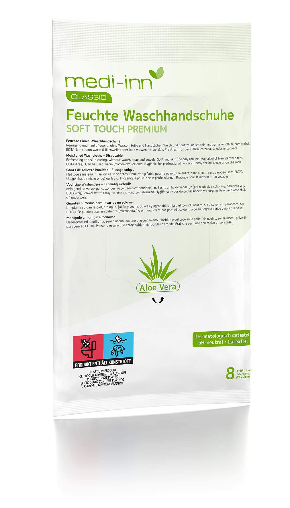 medi-inn® CLASSIC Feuchte Waschhandschuhe